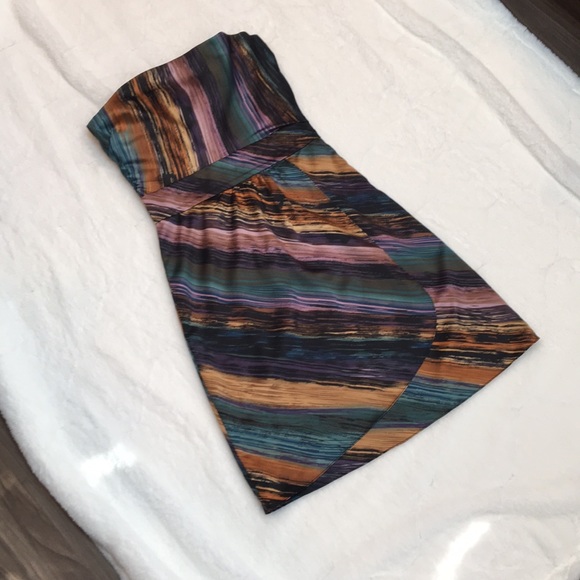 The Limited Dresses & Skirts - The Limited Strapless Brushstroke Cocktail Dress